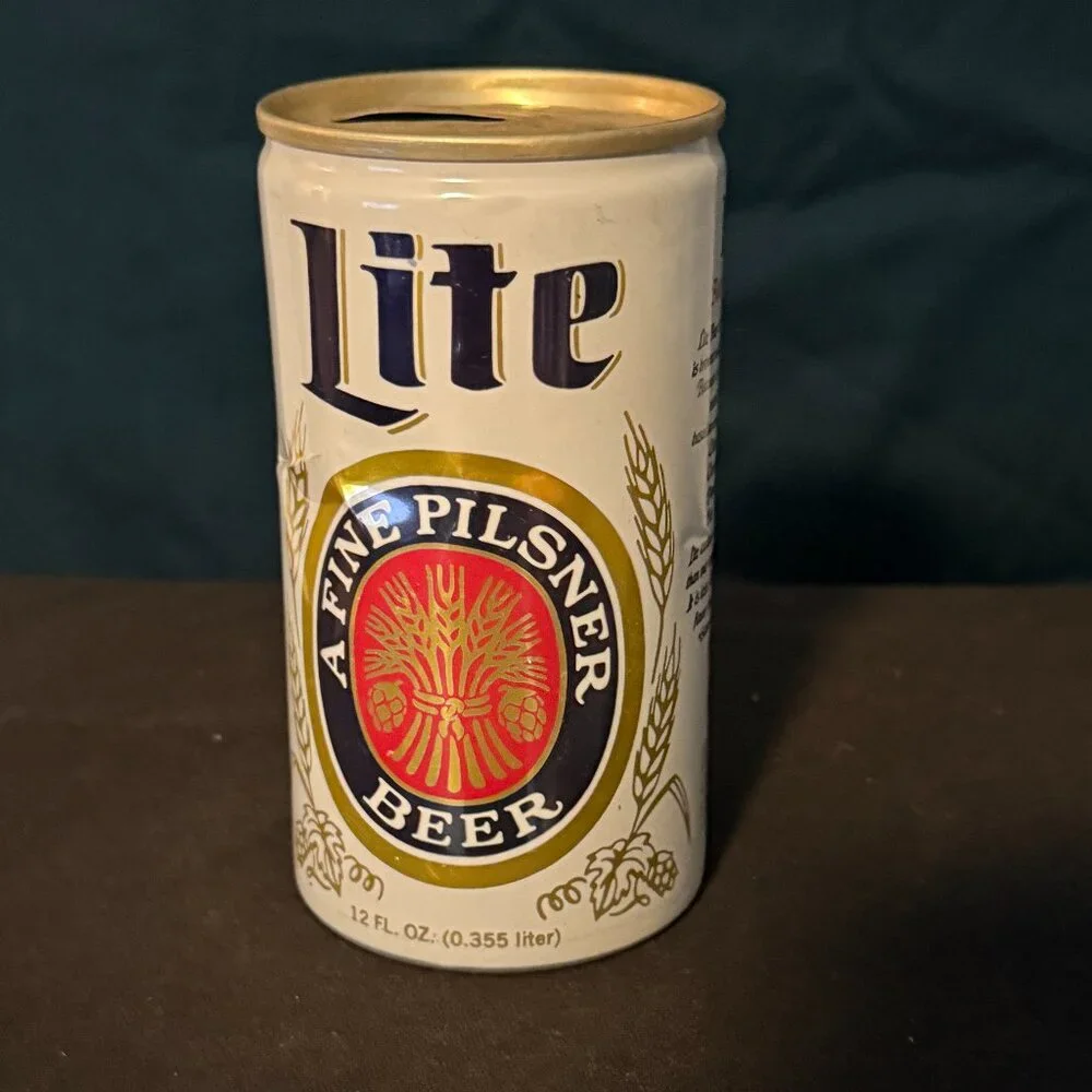 Miller Lite vintage beer can